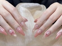 Best Nail 銀座店【ワンホンネイル・スカルプ・パラジェル・上品ジェルネイル】/長さ出しシンプルデザイン