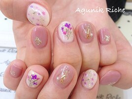 【押し花ネイル】