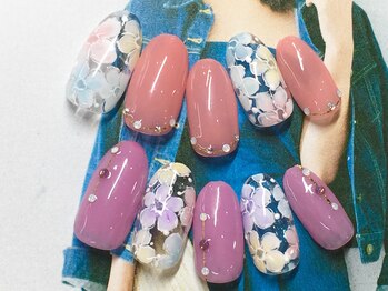 ネイルサロン キャンディネイル(Candy Nail)/レース風ネイル by増田
