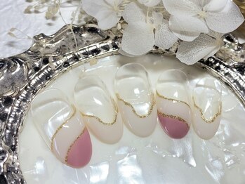 グリッター(GLITTER)/変形フレンチ