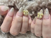 リソル(risol)/ラメグラデーション＋リボン