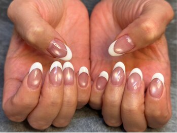 ネイルジョブ(NAIL JOB)/ジェル 水光マグフレンチ