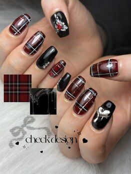 チェックネイル