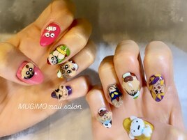 キャラクター手書きアートネイル