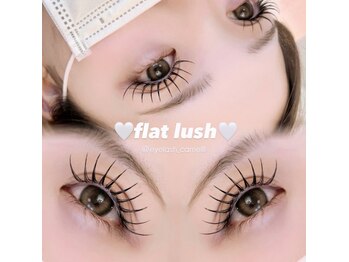 Eyelash salon Camelllの写真/【那覇で叶う無制限の鬼可愛い】フラットラッシュ付け放題/初回オフ無料!束感くっきりまつ毛♪