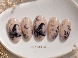 魔女帽ハロウィンネイル