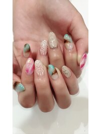 大理石ネイル