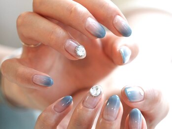 エルミー 三軒茶屋(elmy)/ブルーグラデーション パーツ付