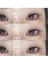 アイラッシュブルー(Eyelash BLUE)/フラットラッシュ100本