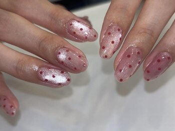 アイネイルズ 天神今泉店(I-nails)/【mami】マグネットドットdesign