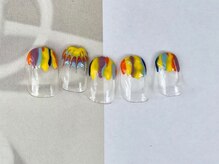 ゆびノさき/カラフルしましま