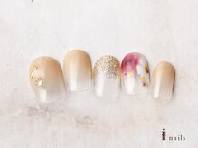 アイネイルズ 横浜EAST店(I-nails)/ふんわりグラデオフィスフラワー