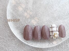 シンプルチェックネイル 秋冬