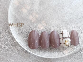 ウィスプ(WHISP)/シンプルチェックネイル 秋冬