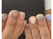 アルナイズネイル(Arnaiz nail)/ホロラメデザイン×ワンカラー