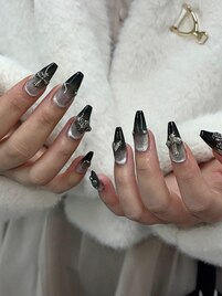 グラデーションマグネットネイル