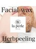 【再来の方限定】しっとり全顔フェイシャルwax＆国産ハーブ導入¥11850