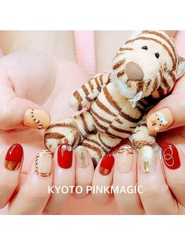 ピンクマジック(PINKMAGIC)/虎さんネイル