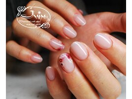 小花フレンチネイル