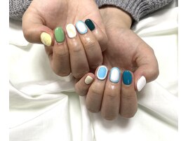 春ネイル　パステルネイル