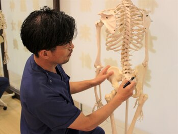 恵メグミ整骨院/模型で現状説明
