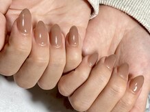 アズエーネイル(as A nail)/ワンカラー　先端ラメ