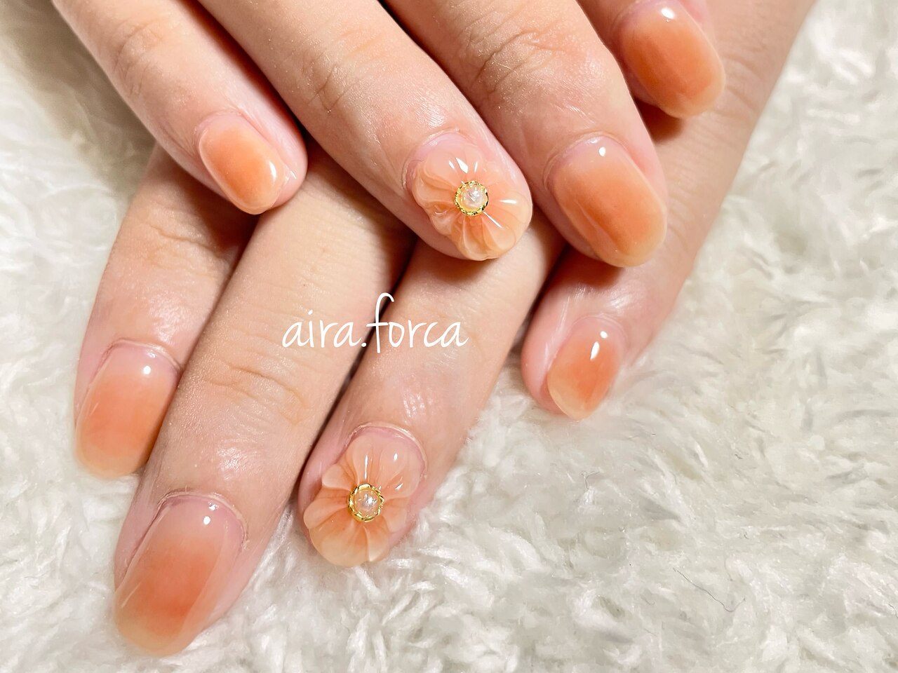 ネイルチップ オーダー チーク マグネット フレンチ 春 ワンホン 桜 ぷっくり ネイルチップ オーダー チーク マグネット フレンチ 春 ワンホン