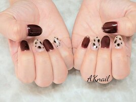 ヒョウ柄ネイル