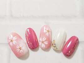 90分☆桜ミラーネイル