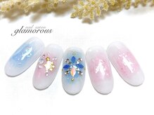 ネイルグラマラス 西新井店/《パラジェル》冬のチークnail