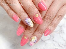 ノアブルーバードネイルズ(Noah' bluebird .nails)/ハイビスカスネイル