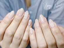 ウサギネイル 新大久保店(usagi nail)/マグネットフレンチ秋可愛い