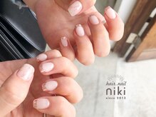 ニキ ヘアー ネイル(niki hair nail)/ミラーフレンチ