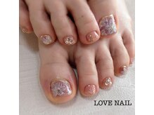 ラブネイル(LOVE NAIL)/さくらフットネイル