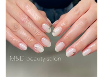 エムアンドディビューティサロン 銀座店(M&D)/王道のホワイト♪追加でストーン