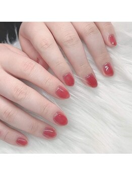 ヘブン ネイル 鶯谷(HEAVEN Nail)/レッドグラデネイル