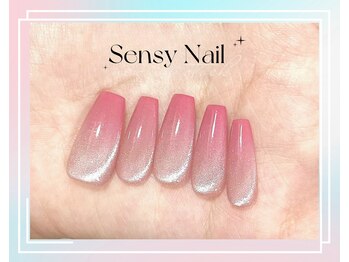 センシー ネイル スタジオ(Sensy Nail Studio)/カラー&マグネット 2重グラデ