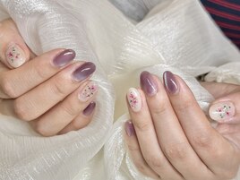 フラワー　押し花　マグネット