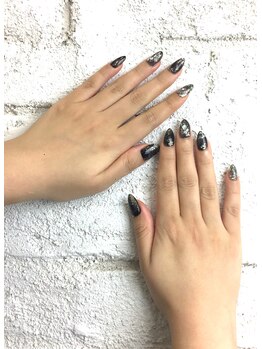 プライズアイリス アイラッシュ 池袋東口店(prize Iris eyelash)/シースルーブラックネイル