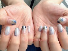 スエルテ ネイルサロン 北千住店/大人上品ニュアンスネイル ¥9000