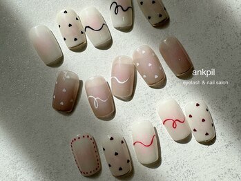 アノカプイル(ankpil)/11月【シーズンネイル】シンプル