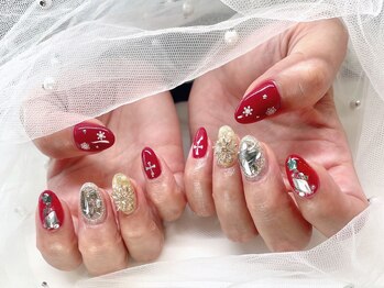 ジョアネイル(JOA Nail)/冬/クリスマス/雪の結晶/埋め尽