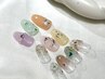 【ハンド】6.7.8月限定★大人ワンホン1本アート　新規￥6,990 再来￥7,990