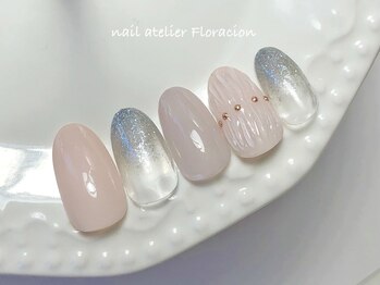 ネイルアトリエ フロラシオン/定額　プリーツネイル