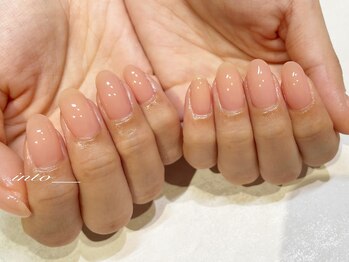 ネイルサロン イントゥ(into_)/血色ピンク ナチュラルカラー