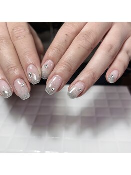 プリュネ(Prune)/フラッシュ/ビジュー/スクエア