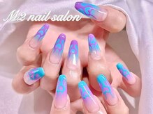 エムズ ネイルサロン(M2)/長さだしY2K炎ネイル