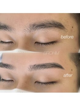 ブローム 目黒店(BROHM)の写真/〈目黒〉骨格×理想×自眉毛を分析したアイブロウデザインなので“違和感のない自然な仕上がり”が叶う！