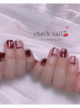 モナールアンド(MONNAL&)/チェックネイル