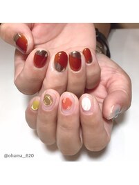 ちぐはぐネイル